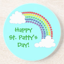 Shamrock Rainbow coasters