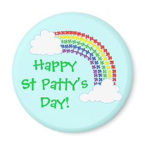 Shamrock Rainbow magnets