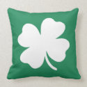 Shamrock  Saint Patricks Day Ireland throwpillow