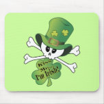Shamrock Skull Mouse Pads