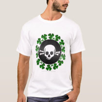 Shamrock Skull t-shirts by Jucstice Shamrock Skull t-shirts