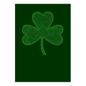 Shamrock St. Patrick's Day profilecard