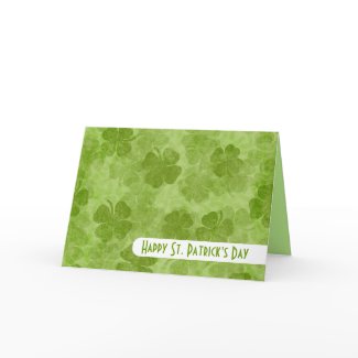 Shamrock St. Patrick's Day Card card