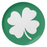 Shamrock  St Patricks Day Ireland Party Plate
