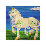 Shamrock the Irish Unicorn canvas prints