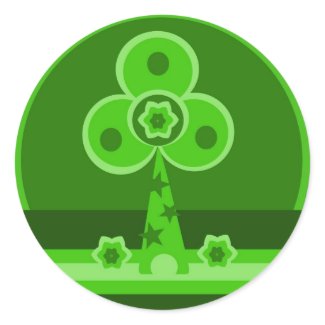 Shamrock Windmill Sticker sticker