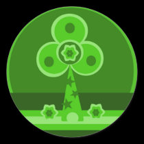 Shamrock Windmill Sticker
