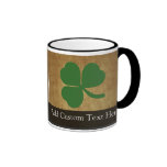 Shamrock with Vintage Gold Mugs