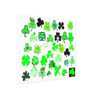 Shamrock Wrapped Canvas