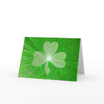 Shamrock 'Your Text' greetings card