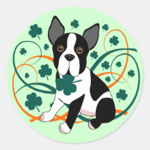 Shamrockin'  Terrier Stickers