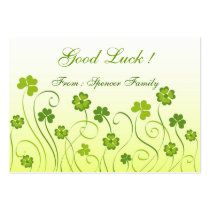 Shamrocks and clovers business cards