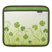 Shamrocks and clovers iPad sleeves