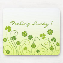 Shamrocks and clovers mousepads