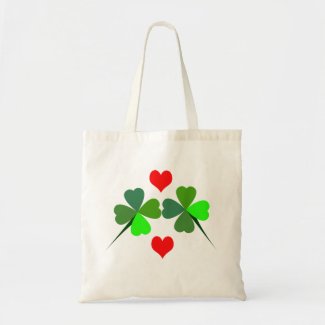 Shamrocks and Hearts Bag zazzle_bag