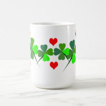 Shamrocks and Hearts Mug mugs
