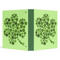 Shamrocks in a shamrock binders
