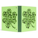 Shamrocks in a shamrock binder