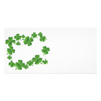 Shamrocks Custom Photo Card