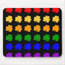 Shamrocks Rainbow Mouse Pad mousepads by imagefactory Shamrocks Rainbow Mouse Pad mousepads