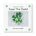 Shamrocks Save The Date! March 17, 2010 Refrigerator Magnet