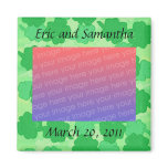 Shamrocks, Save the date wedding photo magnets magnets
