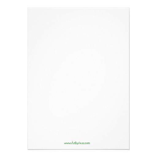SHAMROCKS ST PATRICKS DAY GREEN Baby Shower Custom Announcements