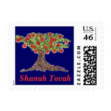 Shanah Tovah Apple Tree Stamp