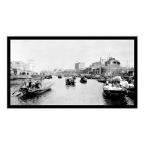 Shanghai, China Cotton Boats 1898 posters by lc_vintagephotos Shanghai, China Cotton Boats 1898 posters