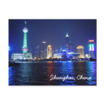 Shanghai Night Time Postcard