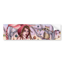 Shanna - Christmas Mermaid Bumper Sticker bumper stickers