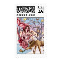 Shanna - Christmas Mermaid Postage Stamp by nikkiburnette Shanna - Christmas Mermaid Postage Stamp