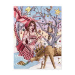 Shanna - Christmas Mermaid Postcard