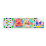 Shanti i.e. Peace: Karuna Reiki Healing Symbol Bumper Sticker