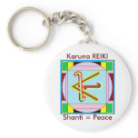 Shanti i.e. Peace: Karuna Reiki Healing Symbol keychains