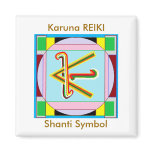 Shanti i.e. Peace: Karuna Reiki Healing Symbol Fridge Magnets
