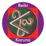 Shanti = Peace Round Stickers