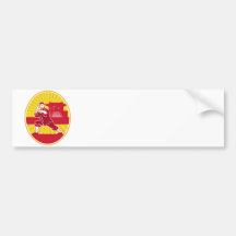 Shaolin Kung Fu Martial Arts Master Retro Bumper Sticker