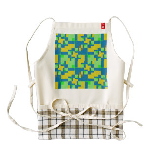 Shapes abstract design zazzle HEART apron