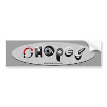 Shapes design logo bumper sticker bumper stickers