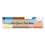 Shapes In colors - Customized Bumper Stickers