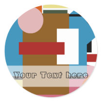 Shapes In colors stickers