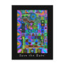 Shapes Mosaic  Save  the  Date! Post Card