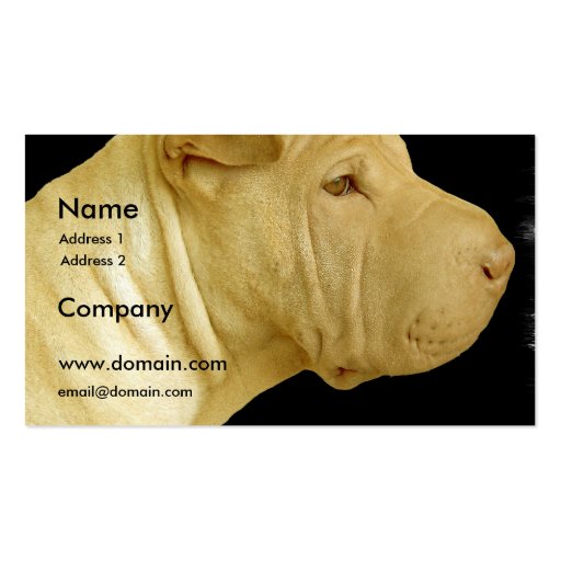Shar Pei Business Card (front side)