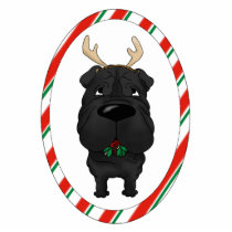 Shar-Pei Christmas Ornament photo sculptures