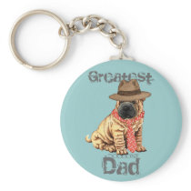 Shar-Pei Dad Keychain