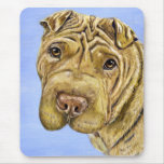 Shar Pei Dog Art - Aspen Mouse Pad