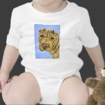 Shar Pei Dog Art - Aspen Baby Bodysuits
