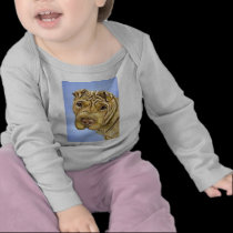 Shar Pei Dog Art - Aspen t-shirts