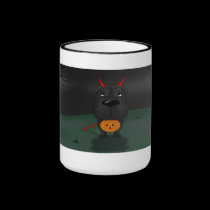 Shar-Pei Halloween Devil mugs